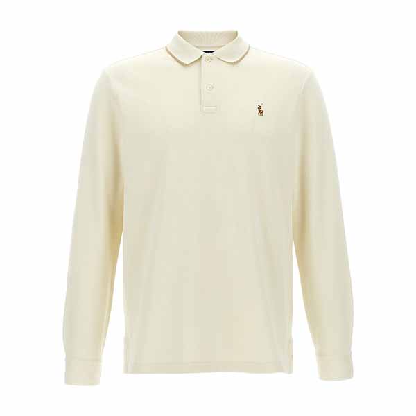 Fleece cotton polo shirt Polo