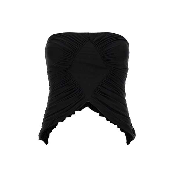 Jersey bustier top Tops