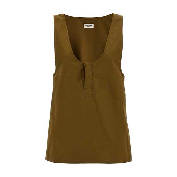 Henley' tank top Tops