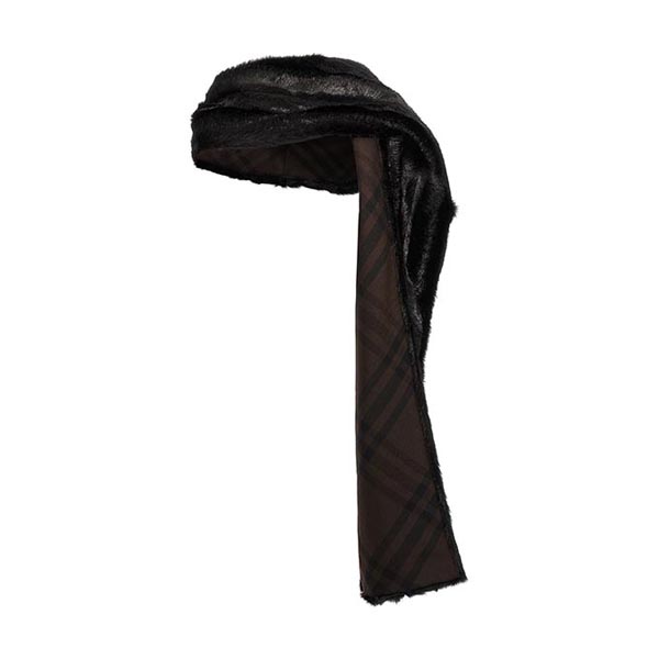 Eco fur hooded scarf Scarves, foulards