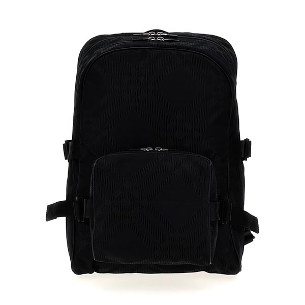 Check jacquard backpack Backpacks