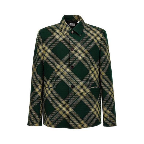 Check wool tailored blazer Blazer