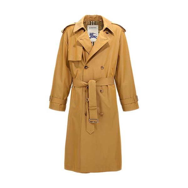 Double-breasted long trench coat Coats, trench coats