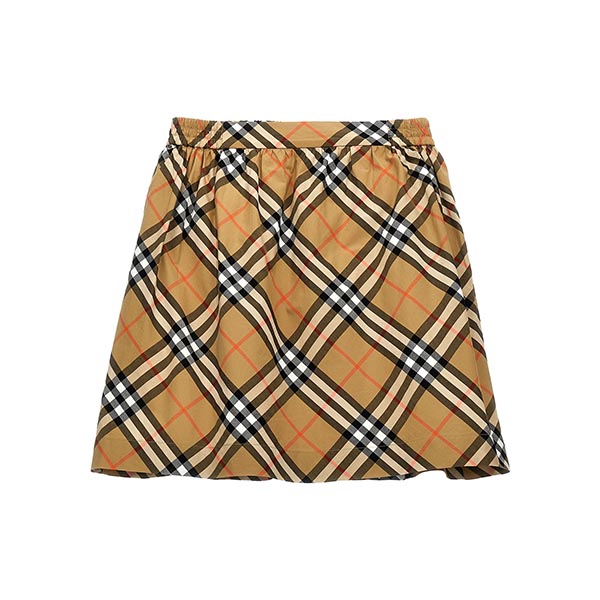 Check cotton skirt Skirts