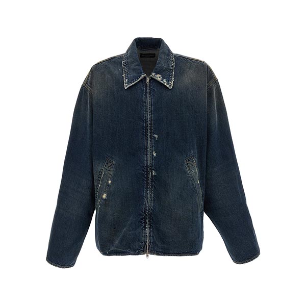 Denim jacket with used effect Casual jackets, parka