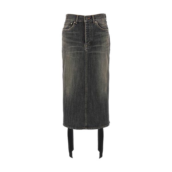 Lace Up' denim skirt Skirts