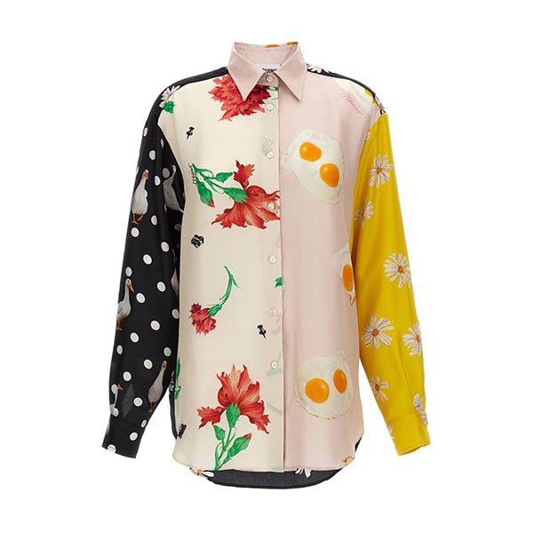 Patchwork print shirt Shirt, blouse
