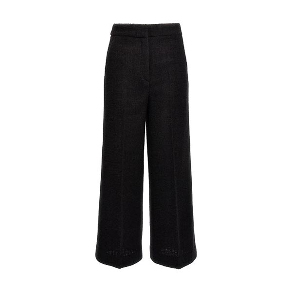 Cropped boucl? pants Pants