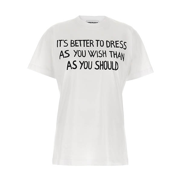 Lettering' print T-shirt T-shirt