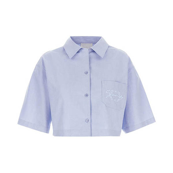 Logo embroidery shirt Shirt, blouse