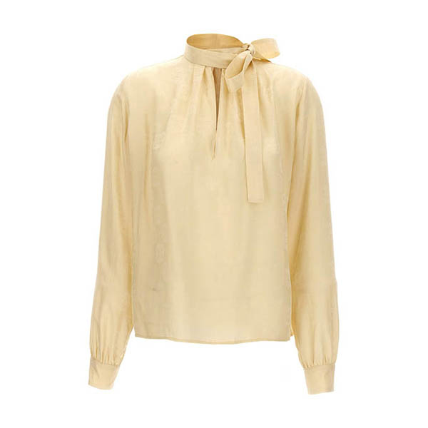 Logo lavalliere shirt Shirt, blouse