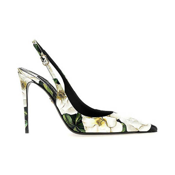 Floral slingback Pumps