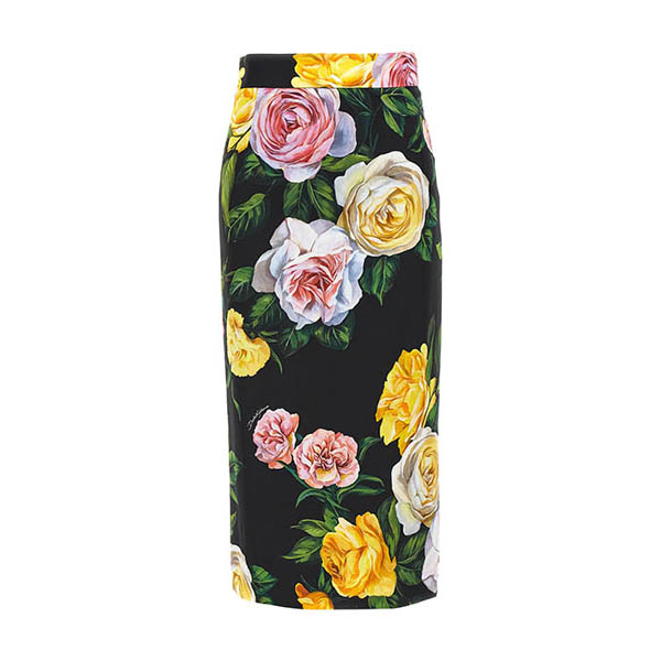 Floral longuette skirt Skirts