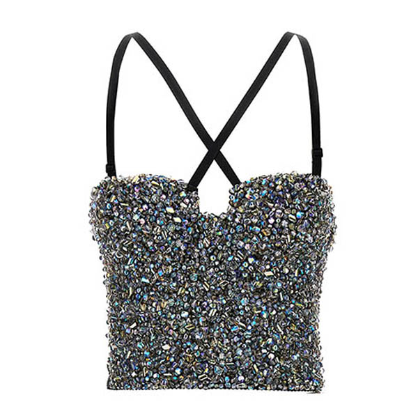 Sequin bustier top Tops
