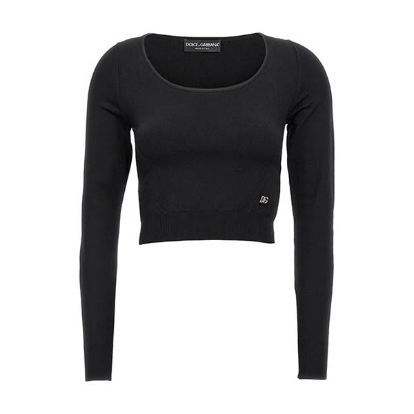 Logo cropped sweater Sweater, cardigans