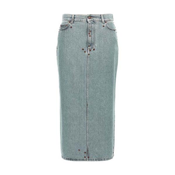 Rivets denim skirt Skirts