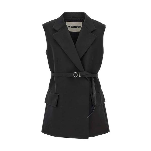 Belt wool vest Gilet