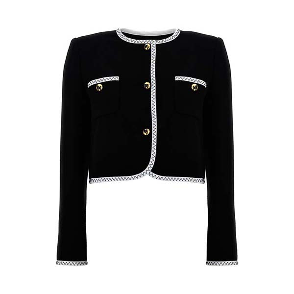 Crepe short jacket Blazer and Suits