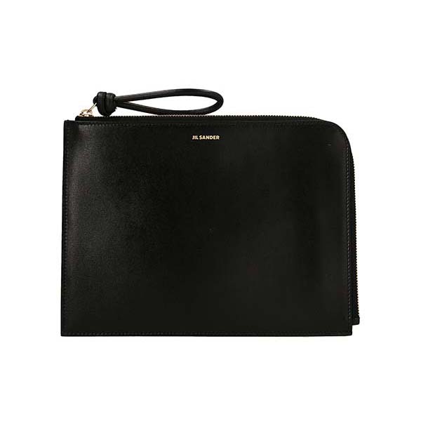 Logo leather clutch Clutch