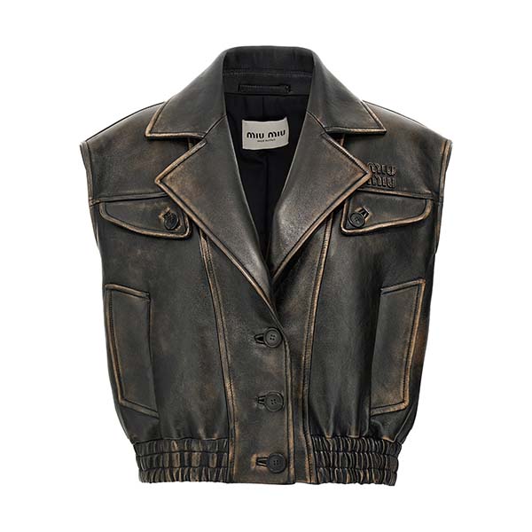 Logo nappa vest Gilet