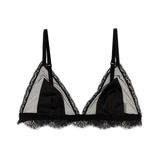 Lace silk tulle bra Underwear, body