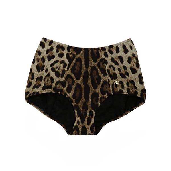 Animal print briefs Beachwear
