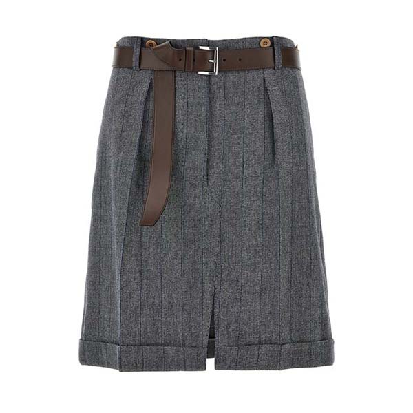Striped wool skirt Skirts