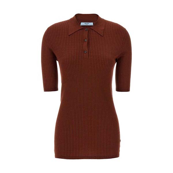 Ribbed polo shirt Polo