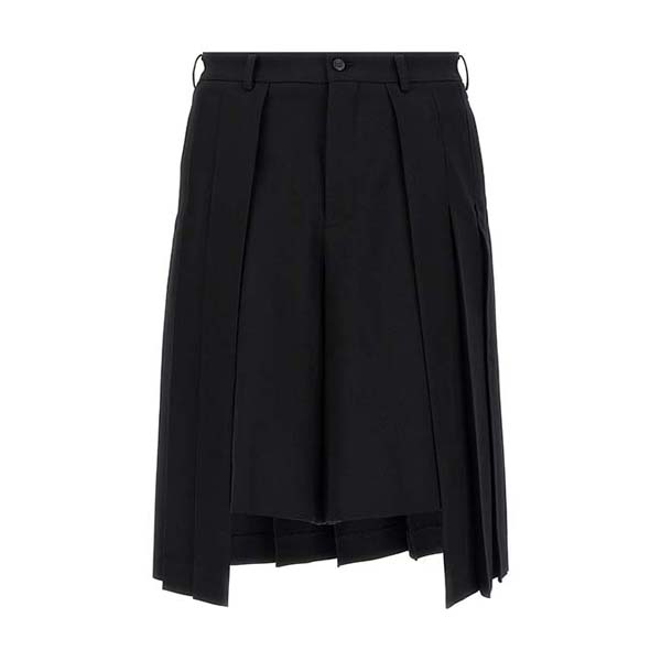 Pleated bermuda shorts Pants