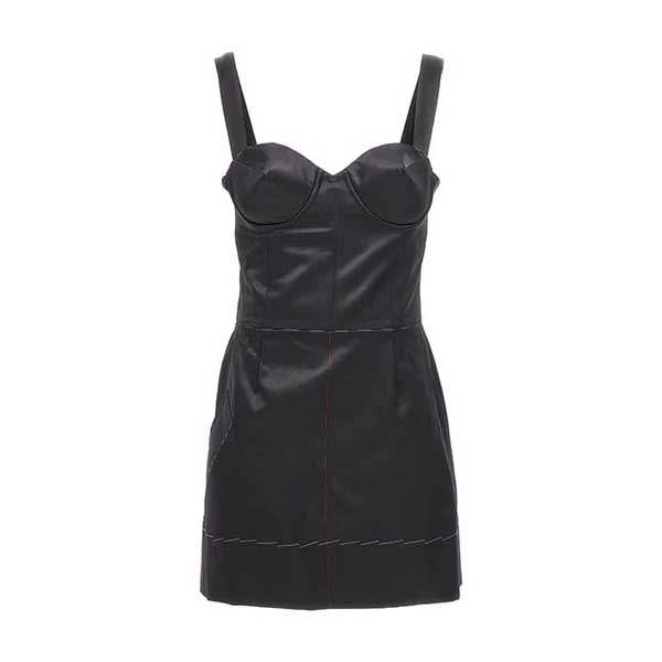 Contrast stitching corset dress Dresses