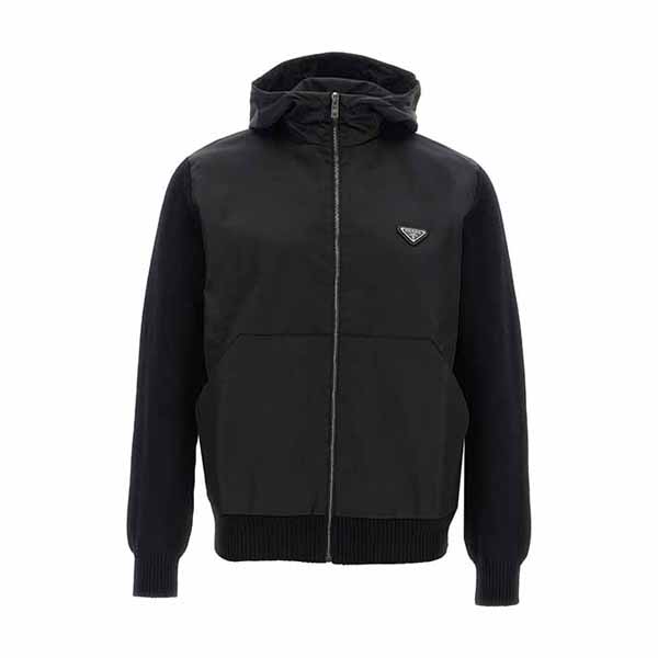 Logo bimaterial cardigan Sweater, cardigans