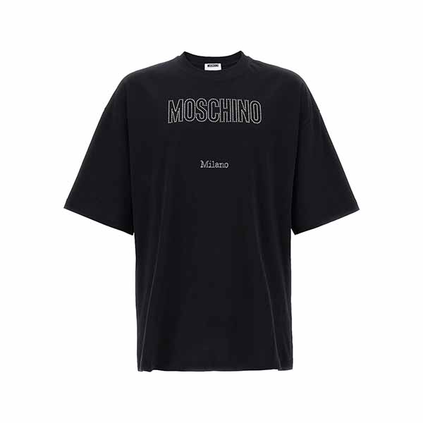 Rhinestone logo T-shirt T-shirt