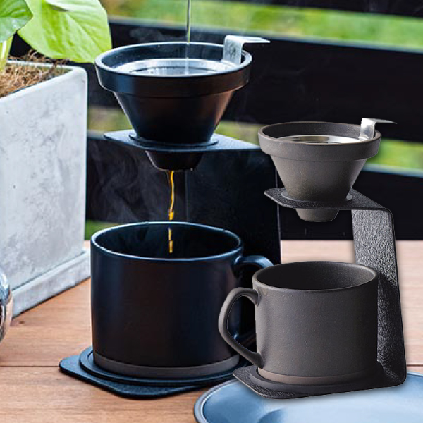 ブリューコーヒー　一人用ドリッパーセット320ml（BK)