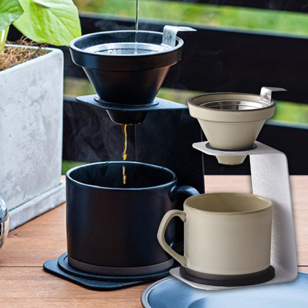 ブリューコーヒー　一人用ドリッパーセット320ml（WH)