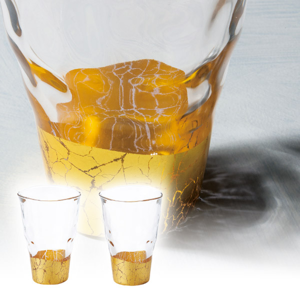 箔一 貫入 一口グラスペアセット