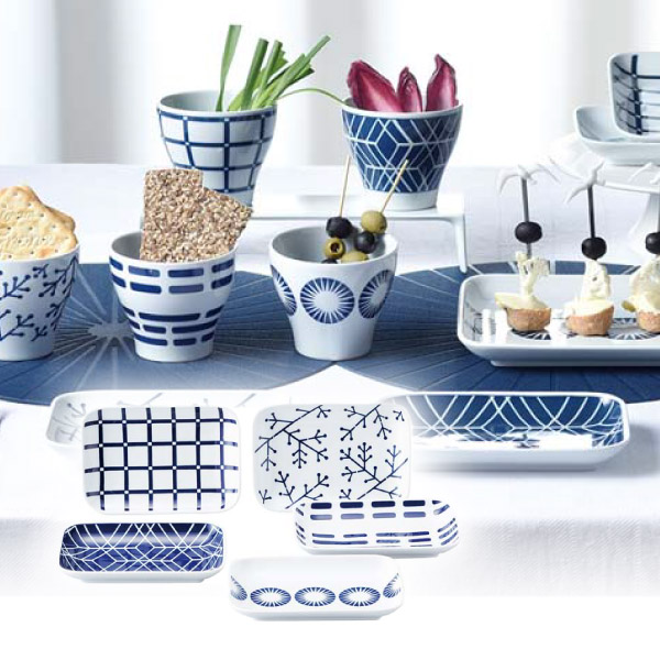 波佐見焼 ナチュレ 長角皿揃