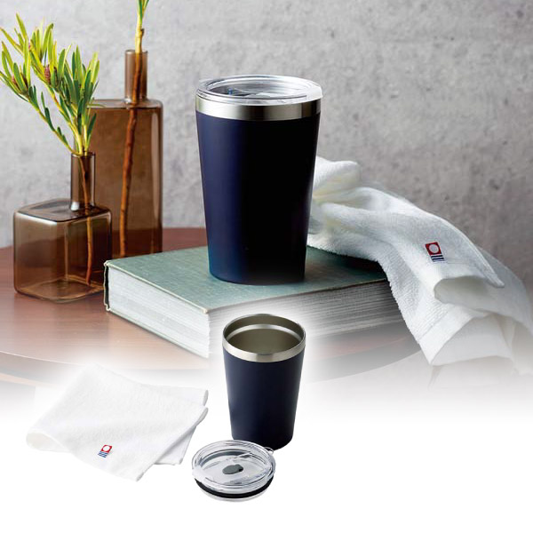 AMIi HOME カップインタンブラー（NV）&タオル