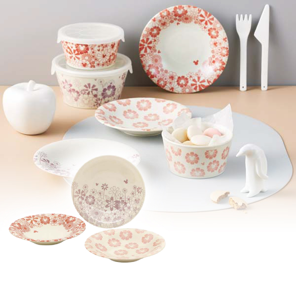 ディズニー/フラワー･フラワー ケーキプレートセット