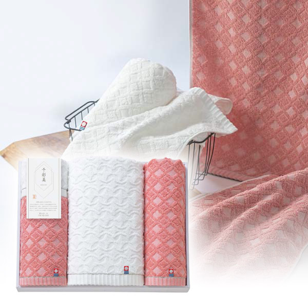 千彩美 今治 バスタオル･フェイスタオル2P･ウォッシュタオル
