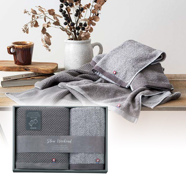 スローウィークエンド バス･フェイスタオルセットB