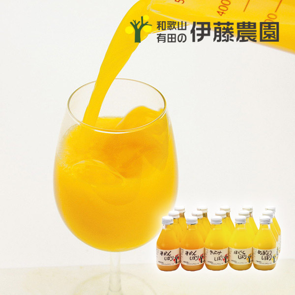 伊藤農園100％ピュアジュース180ml×15個入