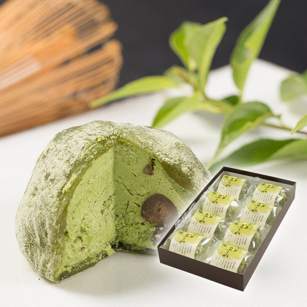 新杵堂 もちふわ抹茶クリーム大福8個入