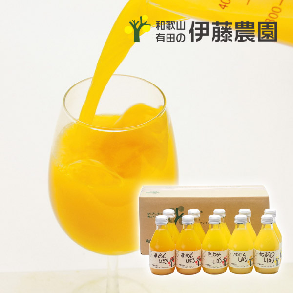 伊藤農園 100％ピュアジュース180ml×10本