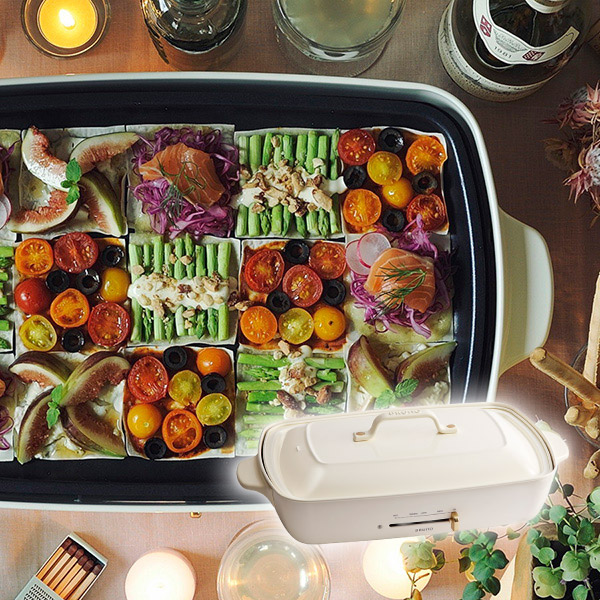 【送料無料】ブルーノ ホットプレートグランデサイズ ホワイト