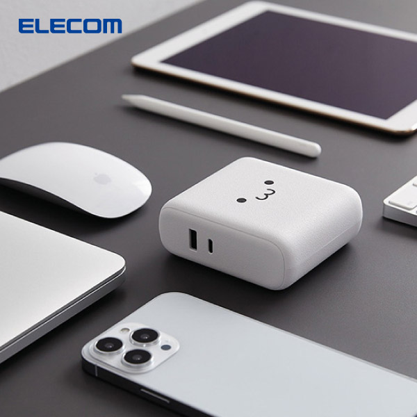 エレコム AC充電器一体モバイルバッテリー（10000mAh/20W/C×1+A×1）