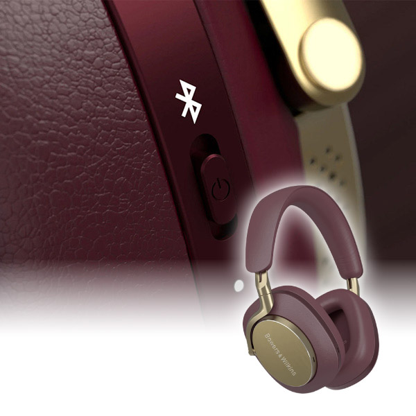 B&W ワイヤレスヘッドフォン（ローヤルバーガンディ）