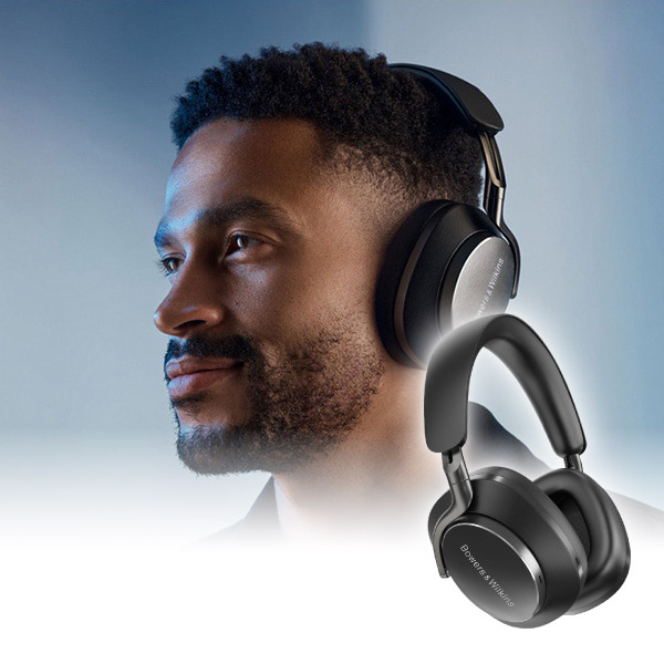 B&W ワイヤレスヘッドフォン（ブラック）