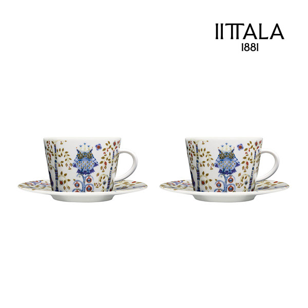 イッタラ タイカ コーヒーカップ&ソーサーホワイト ペア
