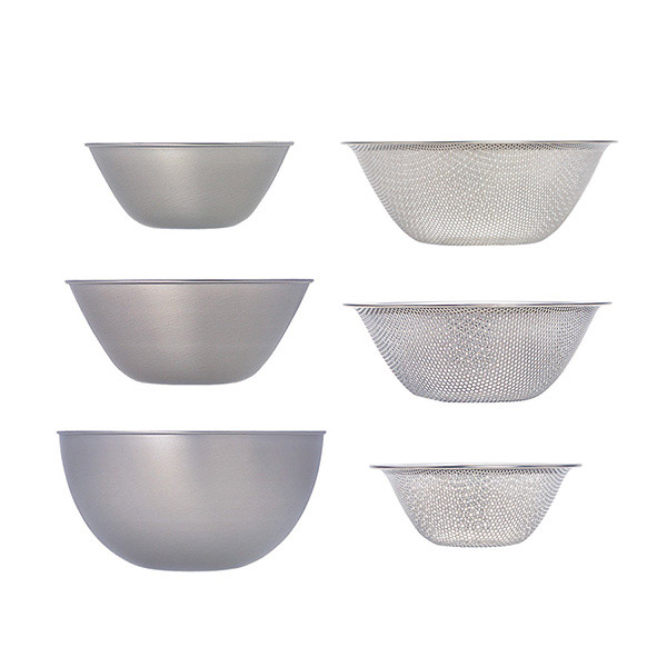 柳宗理 ステンレスボール&パンチング6pcs