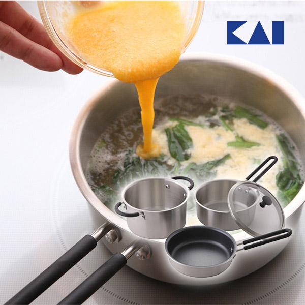 o.e.c. ミニマ 鍋・フライパン3点セット ガラス蓋付